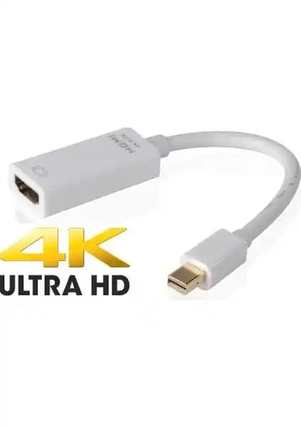 Alfais 4688 Mini DisplayPort to HDMI Dönüştürücü 4K Çözünürlük ve Çoklu Format Desteği