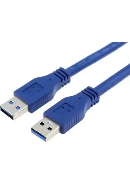 Alfais 4917 USB 3.0 Erkek-Erkek Uzatma Kablosu Yüksek Hızlı Veri Aktarımı İçin Uygun