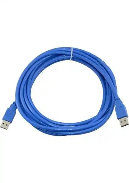 Alfais 4919 USB 3.0 Erkek Erkek 1.5 Metre Bağlantı Kablosu Gelişmiş Performans ve Dayanıklılık