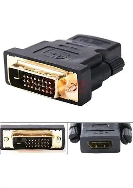 Alfais 5013 HDMI Dişi DVI Erkek Çevirici Adaptör Yüksek Kaliteli Bağlantı Çözümü
