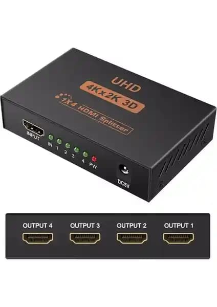 Alfais 5234 4 Port UHD HDMI Switch Yüksek Çözünürlük ve Çoklayıcı Teknolojisi