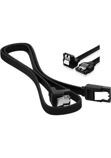 Aogo 90 Derece SATA 3.0 Kilitli HDD SSD Veri Bağlantı Kablosu