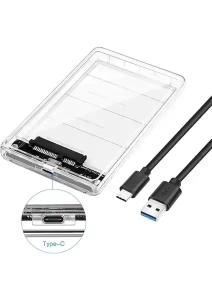 Apera GN-66 Şeffaf 2.5 İnç SATA Harddisk Kutusu Yüksek Performans ve Kolay Kullanım