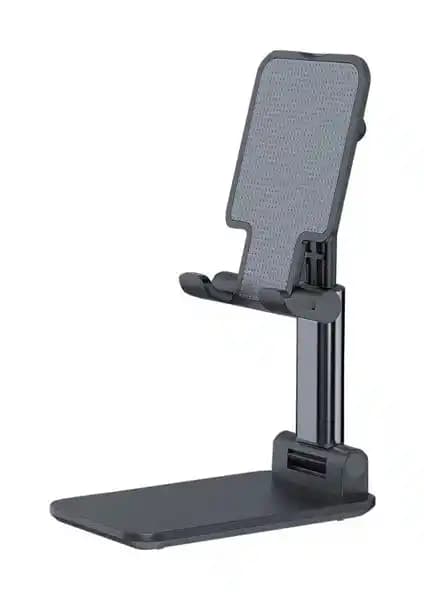 Asfal İki Kademeli Ayarlanabilir Katlanabilir Masaüstü Telefon ve Tablet Tutucu Standı