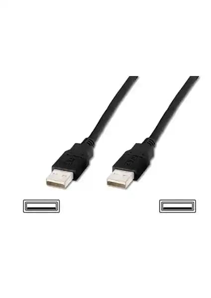 Assmann Usb 2.0 Bağlantı Kablosu 1.80 Metre Siyah Dayanıklı ve Yüksek Performanslı