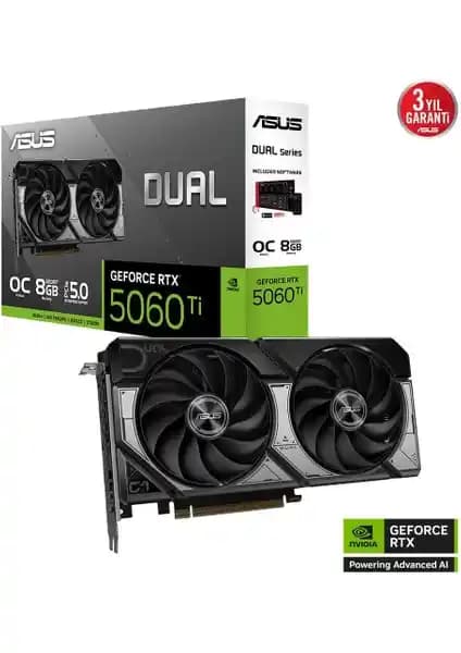 ASUS DUAL-RTX5060TI-O8G Yüksek Performanslı Ekran Kartı İncelemesi