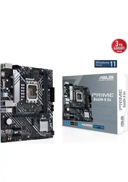 ASUS Prime B660M-K D4 Anakart İncelemesi: Güçlü ve Güncel Özellikler