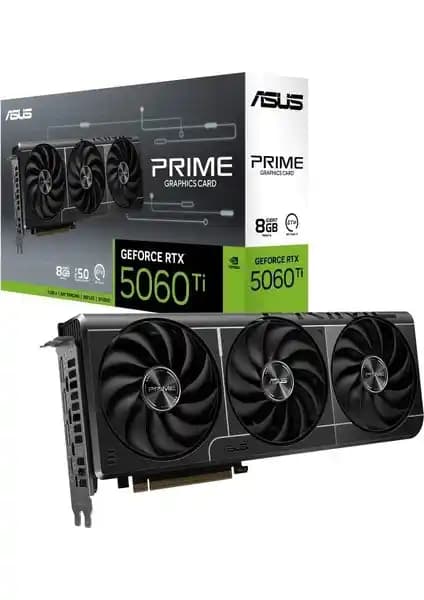 ASUS PRIME-RTX5060TI-O8G Ekran Kartı: Yüksek Performans ve Gelişmiş Soğutma Özellikleri
