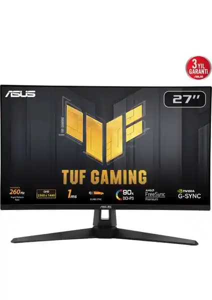 Asus TUF GAMING VG27AQM1A Monitör: Yüksek Performans ve Görsel Kalite Sunan Oyun Monitörü