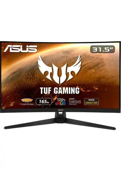 Asus TUF Gaming VG32VQ1BR 31.5 İnç Kavisli Oyun Monitörü Yüksek Performans ve Gelişmiş Özellikler