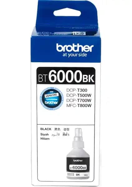 Brother BT6000BK Siyah Mürekkep Kartuşu Yüksek Kapasiteli ve Güvenilir Baskı Çözümü