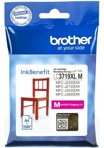 Brother LC3719XLM Kırmızı Mürekkep Kartuşu Yüksek Kapasite ve Güvenilirlik Sağlar