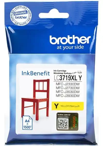 Brother LC3719XLY Sarı Mürekkep Kartuşu: Yüksek Kapasiteli ve Güvenilir Renkli Baskı Çözümü