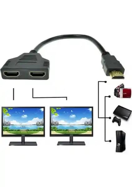 Bst 2080 2 Port HDMI Splitter Switch Çoklayıcı ile Çoklu Ekran Dağıtımı Teknolojisi