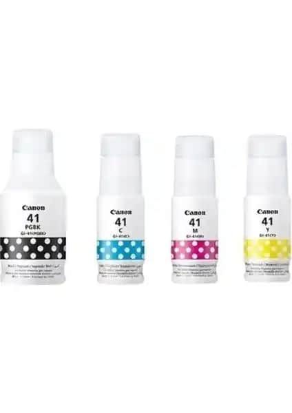 Canon Gİ-41 Pixma G3460 Mürekkep Seti Yüksek Kapasiteli Orijinal Baskı Çözümü