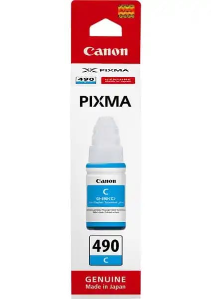 Canon GI-490 C Orijinal Cam Göbeği Mürekkep Kartuşu Renkli Baskı Kalitesi ve Güvenilirlik
