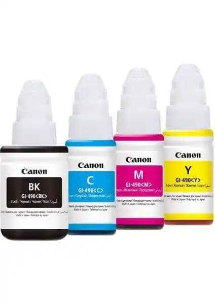 Canon GI-490 Pixma G2410 4 Renk Orijinal Mürekkep Seti Yüksek Kalite ve Güvenilirlik