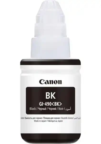 Canon GI-490BK Siyah Mürekkep Şişesi: Yüksek Kalite ve Güvenilirlik Sunan Orijinal Seçenek