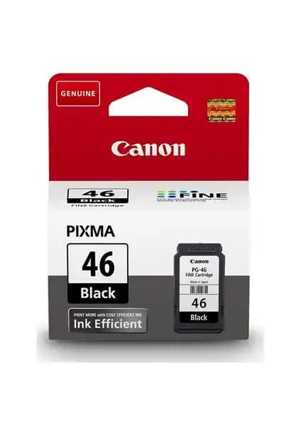Canon PG-46 Siyah Mürekkep Kartuşu: Yüksek Kalite ve Güvenilirlik Sunan Orijinal Sarf Malzemesi