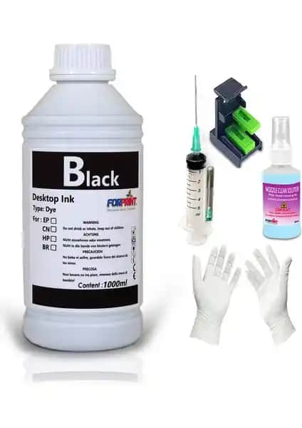 Canon uyumlu 1000 ml siyah mürekkep: yüksek kapasiteli ve ekonomik çözüm