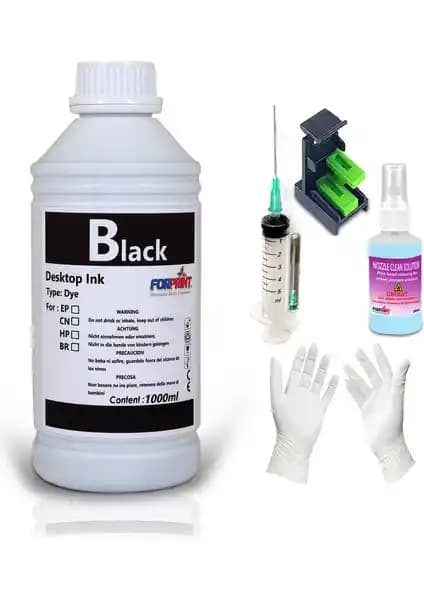 Canon uyumlu 1000 ml siyah mürekkep: yüksek kapasiteli ve ekonomik çözüm