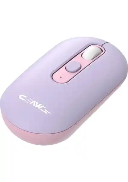 Claw's Claw’s Pastel Stil Mor Kablosuz Mouse Ergonomik ve Şık Tasarım