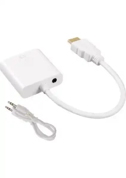 Concord C-554 HDMI to VGA + Aux Dönüştürücü Kablosu ile cihazlar arasında yüksek kaliteli bağlantı
