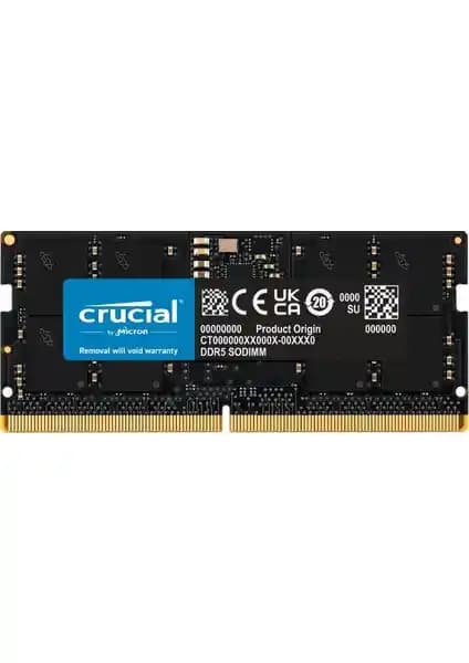 Crucial 16GB DDR5 4800 MHz SODIMM Notebook Bellek ile Yüksek Performans Artışı