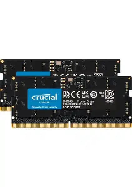 Crucial 32GB DDR5 4800MHz Notebook Belleği Yüksek Performans ve Güvenilirlik