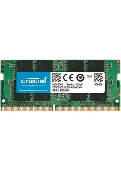 Crucial NTB 32GB 3200MHz DDR4 Notebook Belleği Yüksek Performans ve Güvenilirlik İçin