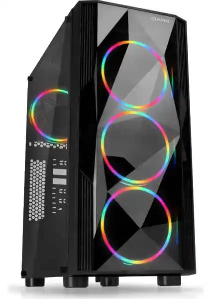 Dark Diamond PRO 4x12cm FRGB USB 3.0 Bilgisayar Kasası Estetik ve Güçlü Soğutma Özellikleriyle