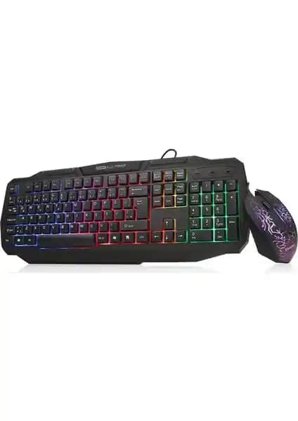 Dark Force USB Q Trk Lazer Mouse ve Siyah Gaming Klavye Seti İncelemesi