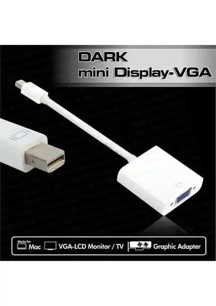Dark Mini Display Port to VGA Aktif Dönüştürücü ile Çoklu Ekran Çözümünüzü Geliştirin