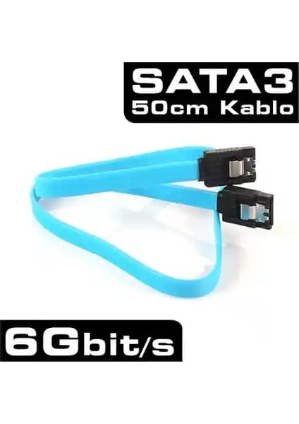 Dark SATA3 50cm Kilitli Veri Bağlantı Kablosu ile Yüksek Performans ve Güvenilirlik