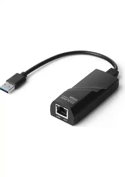 Dark USB 3.0 Gigabit LAN Adaptörü: Yüksek Hızlı ve Taşınabilir Ethernet Çözümü