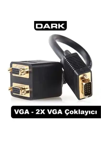 Dark VGA 2x VGA Çoklayıcı ile Çoklu Ekran ve Görüntü Dağıtımı Çözümü