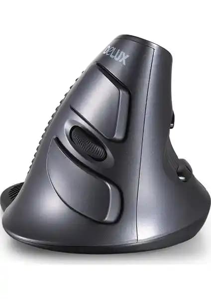 Delux M618GX Dikey Kablosuz Optik Mouse: Ergonomik Tasarım ve Gelişmiş Kullanım Özellikleri