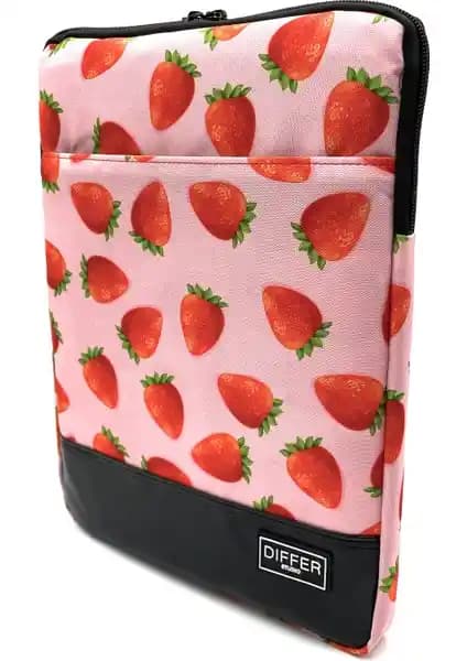 Differ Studio 13-13.3 inç Çilek Desenli Suya Dayanıklı Laptop Kılıfı İnceleme ve Detaylar