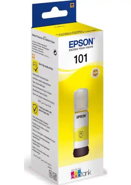 Epson 101 Sarı Mürekkep Şişesi: Yüksek Kaliteli Renkli Baskılar İçin Uyumlu Çözüm