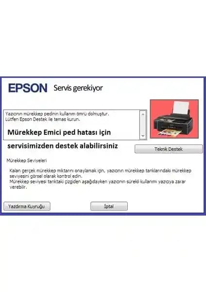 Epson Mürekkep Pedi Reset Programı: Yazıcı Performansını Uzatan Çözüm