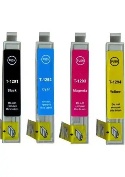 Epson Stylus SX235W Uyumlu Muadil Kartuş Takımı T1291-1292-1293-1294 Yüksek Baskı Kalitesi