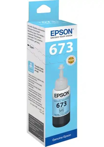 Epson T6735 L800 70ml Açık Mavi Mürekkep Kartuşu Profesyonel ve Uzun Ömürlü Baskı Çözümü