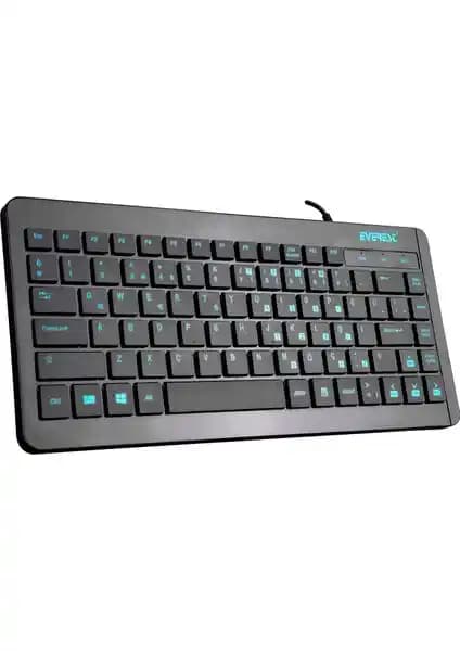 Everest KB-410 Siyah USB Q Mini Klavye: Taşınabilir ve Ergonomik Masaüstü Çözümü