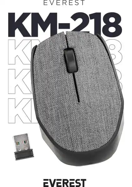 Everest KM-218 USB Kablosuz Mouse Gelişmiş Teknoloji ve Ergonomik Tasarım