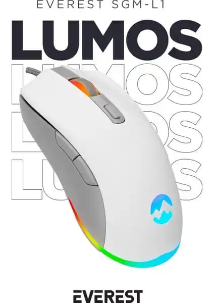 Everest SGM-L1 Lumos Beyaz/Gri: Yüksek Performanslı Oyun Mouse'u Özellikleri ve Değerlendirmeleri