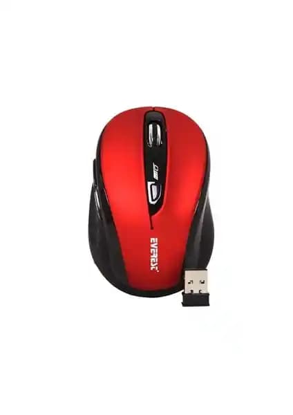 Everest SM-613 Kablosuz Mouse Kırmızı Siyah Renk Seçenekleriyle Güçlü Performans