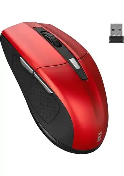 Everest SM-861 Kırmızı Kablosuz Mouse: Ergonomik ve Şık Tasarım ile Yüksek Performans
