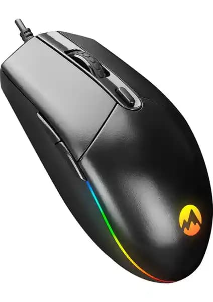 Everest SM-X97 R-STAR USB 5 Tuşlu RGB Işıklı 6400 DPI Gaming Oyuncu Mouse