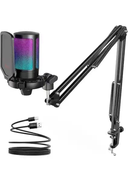 Fifine Ampligame A6T USB Mikrofon Seti: Yüksek Kalite ve Kolay Kullanım İçin Profesyonel Çözüm