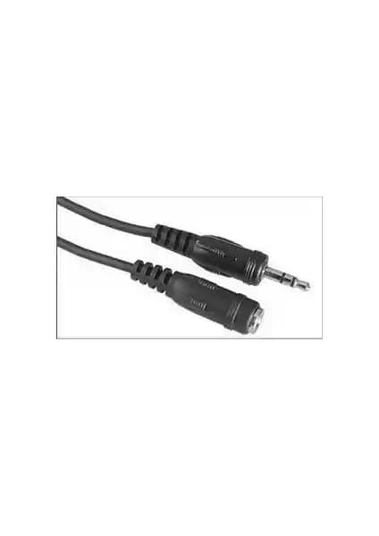 Hama Stereo Uzatma Kablosu 3.5mm 5 Metre Siyah Ses Bağlantısı ve Dayanıklılık